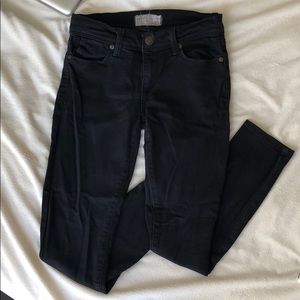 Free people dark blue ankle crop skinny jeans